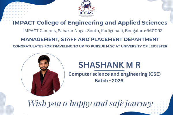 🌍🎓 Congratulations, Shashank M R! 🎓🌍