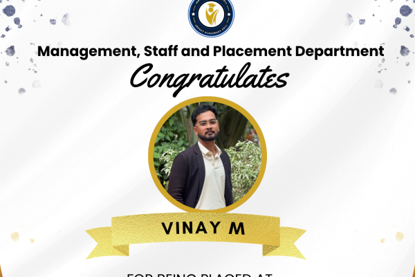 🎉 Congratulations, Vinay M! 🎓